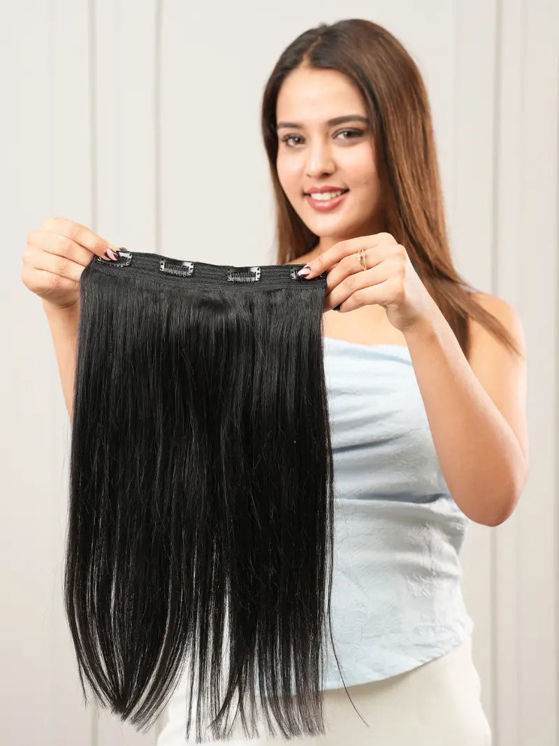 Seven Set Clip In Extensions - Straight Texture