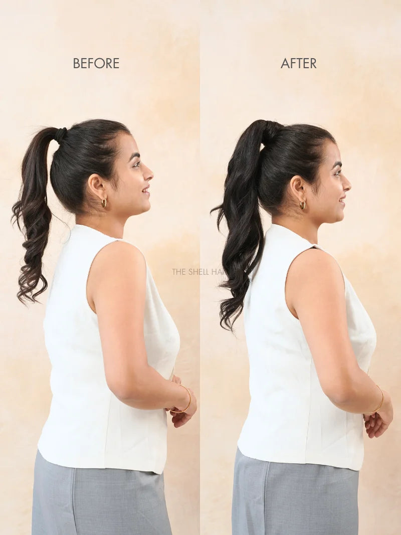 Shop ponytail hair extensions online for women, Buy human hair ponytail extensions for women near me, Shop clip in ponytail extensions for girls and women online