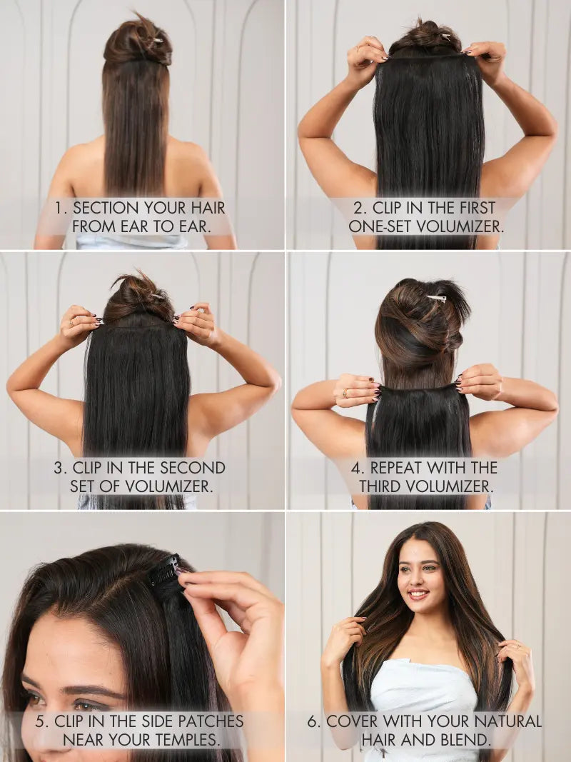 How to wear clip in hair extensions 