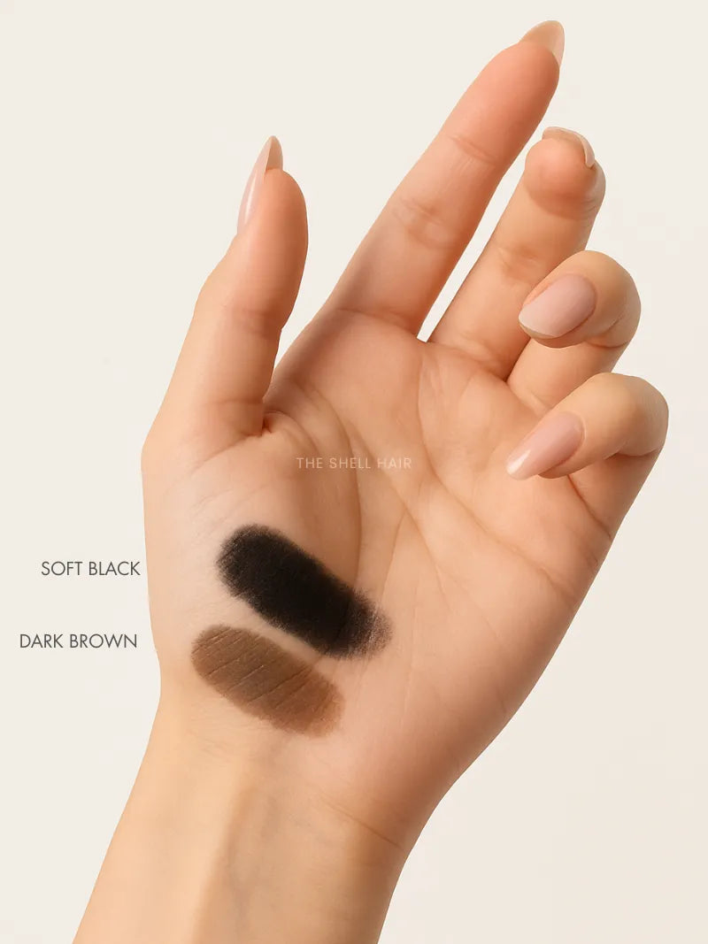 Last image of hair fiber powder, Fiber Powder for scalp, Powder for hiding scalp thinning