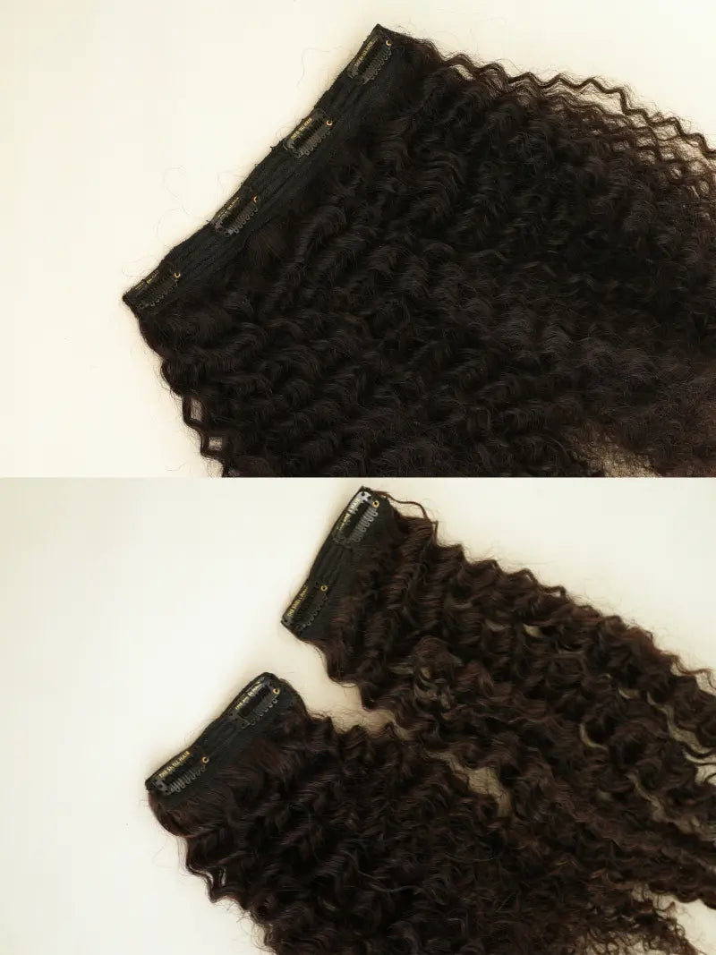Last image of curly clip in volumizers for women