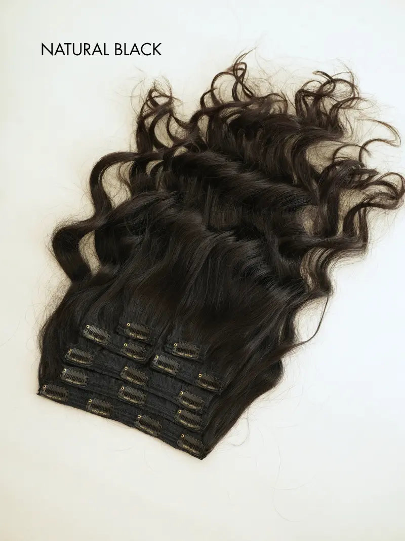 Last image of clip in hair extensions for women
