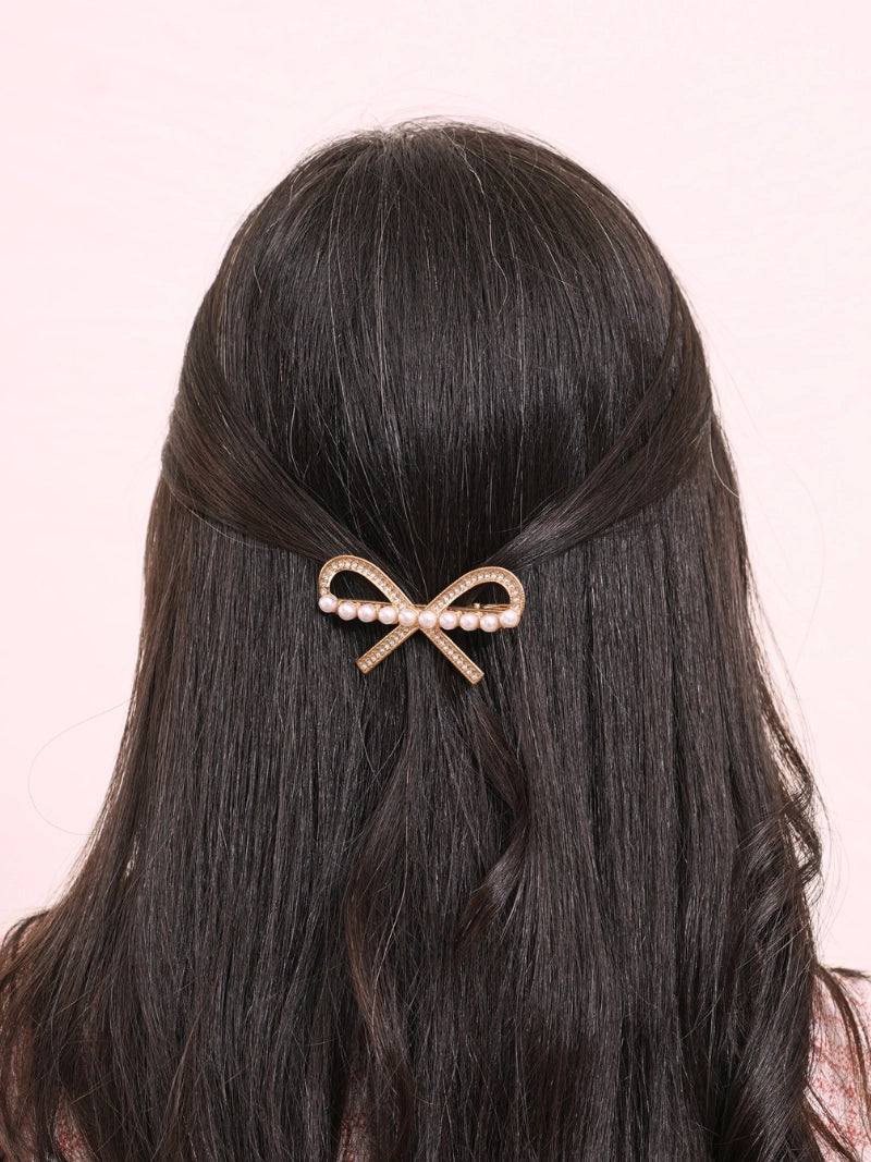 Buy bow shape hair clip for girls and women, Hair clips and fashion accessories for women, Buy hair accessories, Buy hair clips online in India