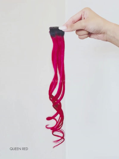 Buy burgundy clip in hair highlights for women online, Shop red color hair highlights for women near me, Buy burgundy color hair highlights for girls and women online