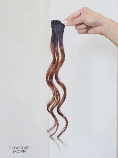 Buy brown hair highlights for girls and women online, Shop brown hair clip in hair highlights for women online, Buy brown clip in hair highlights for girls and women near me