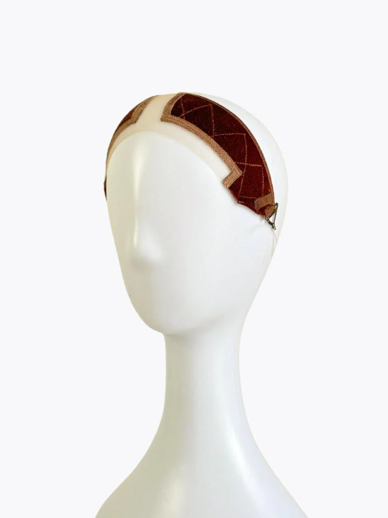 Wig grip band brown color