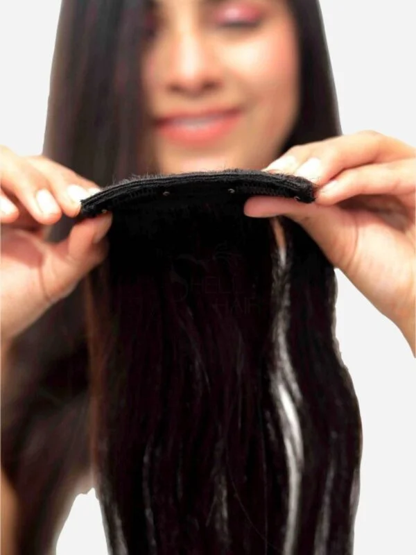 The Shell Hair 100% Human Hair Extentions Clip-in Extensions Clip-in Extensions %wc_shortdesc % Clip-in streaks, Clip-in bangs, Volumizers, Human Hair Extensions, Hair Topper, Best Hair topper, Messy Bun Scrunchie, Trending Hair color, Best hair extensions in India, Hair Topper for women, Hair extensions online, Hair extensions for bald spots,100% human hair extensions, Nish hair, 1hairstop, One Hair, One Hair Stop, Hair orignals, Shark Tank Hair Extentions