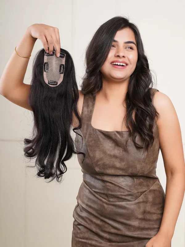 3x5 Silk Human Hair Topper For Women
