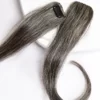 Seamless Cover Up patch hair extensions Grey Hair