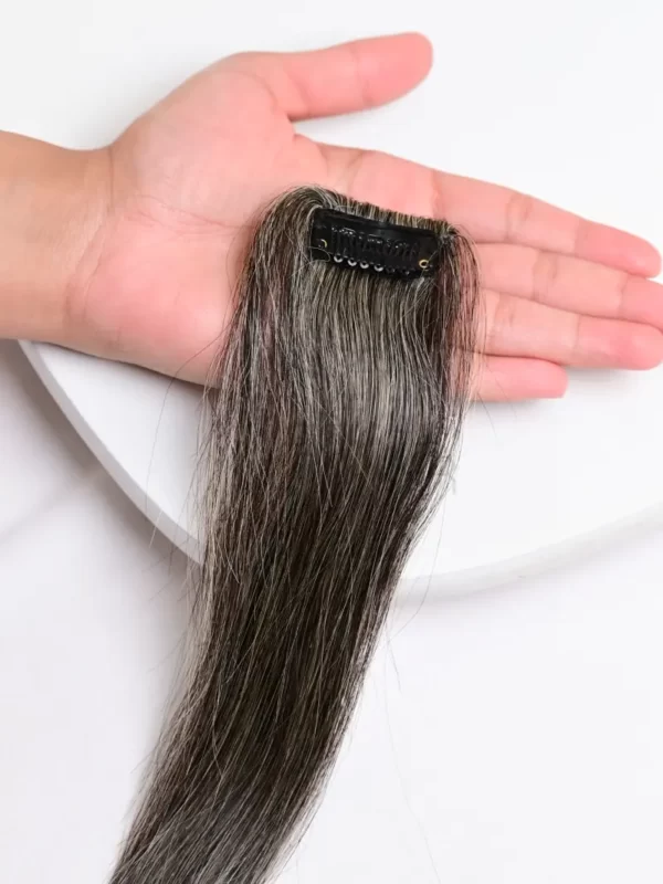 Seamless Cover up patch hair extensions grey hair