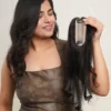 2x5 Silk Hair Human Hair Topper